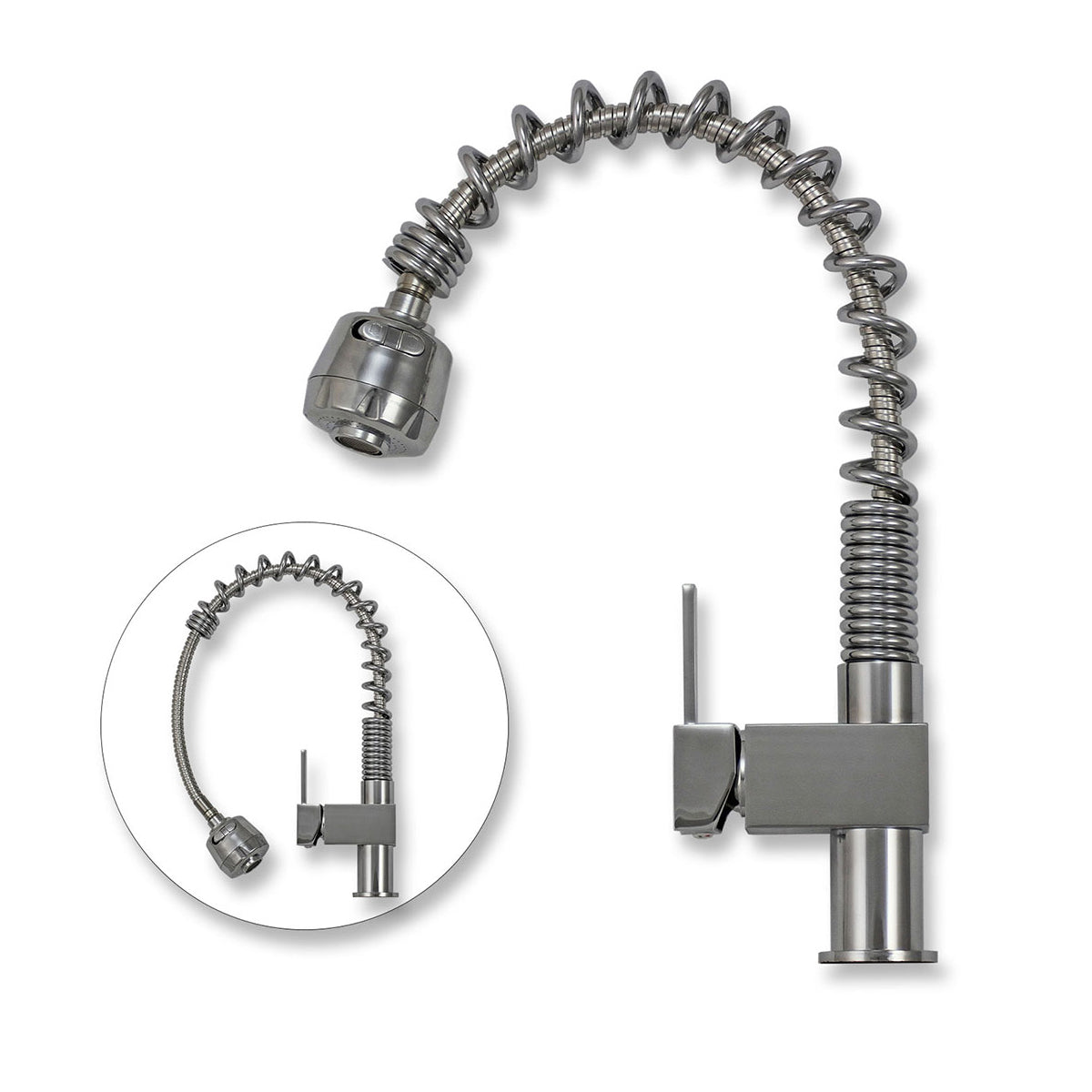 Lavello da cucina in acciaio inossidabile di alta qualità e rubinetto Padstow