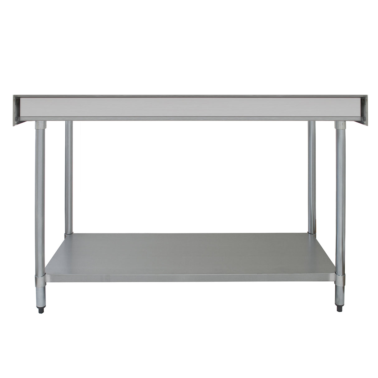 Tavolo da cucina in acciaio inox, dimensioni 180x60x90cm, con superficie liscia e resistente, supporto robusto e design moderno