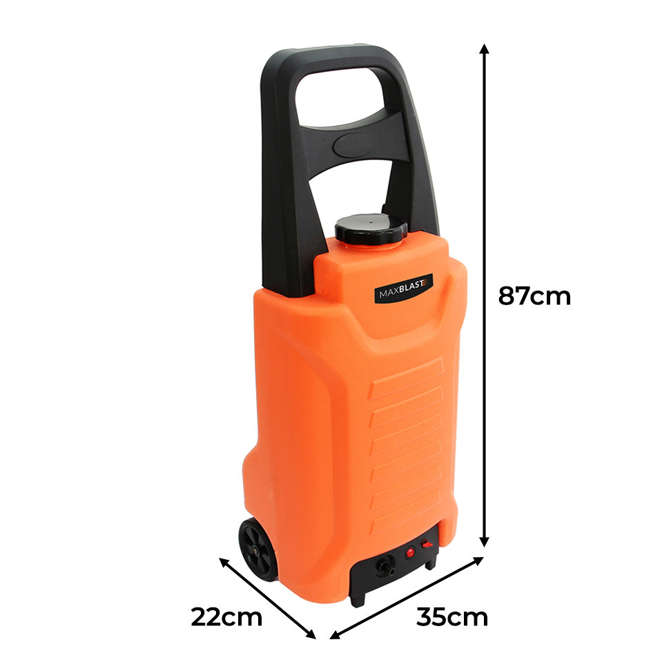 Carrello Serbatoio Acqua da 30L con Tubo da 7m e Accessori