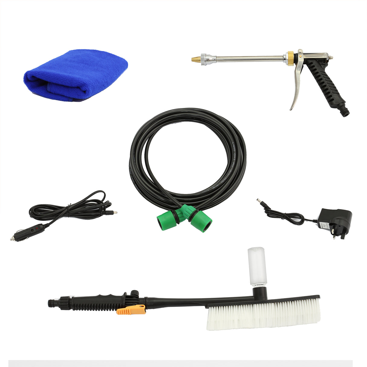 Carrello Serbatoio Acqua da 30L con Tubo da 7m e Accessori