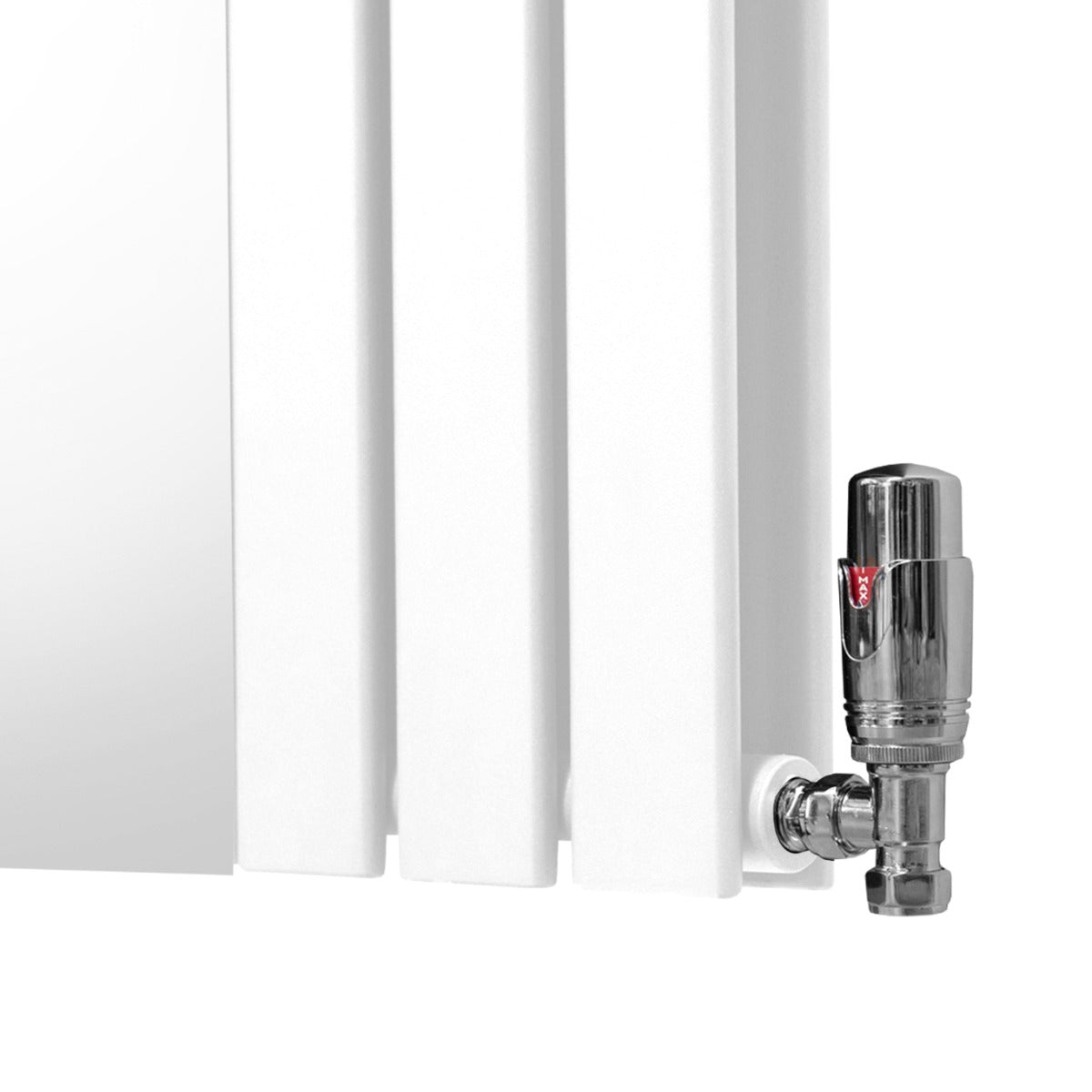 Radiatore a Specchio e Valvole Cromate - 1800mm x 565mm – Bianco