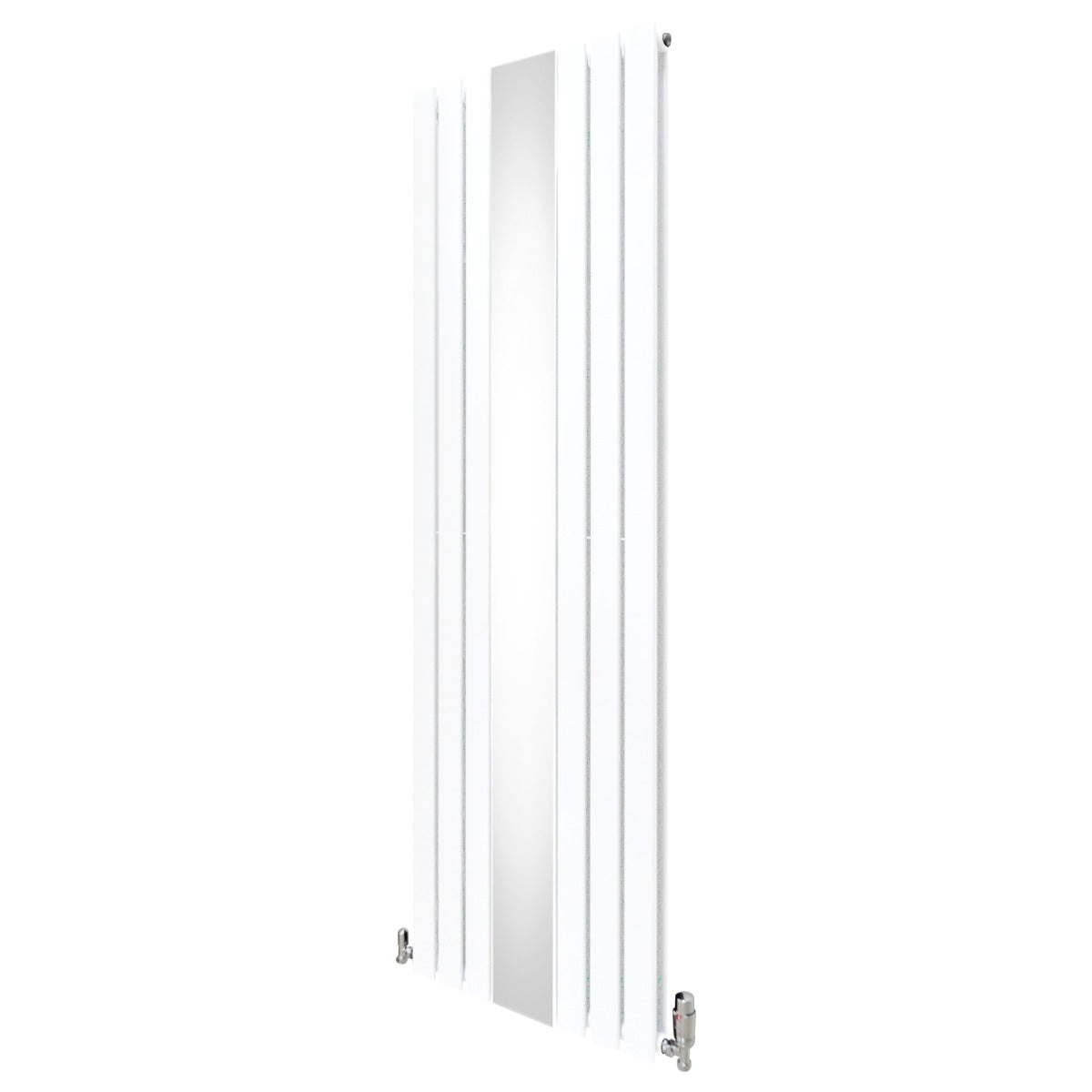 Radiatore a Specchio e Valvole Cromate - 1800mm x 565mm – Bianco