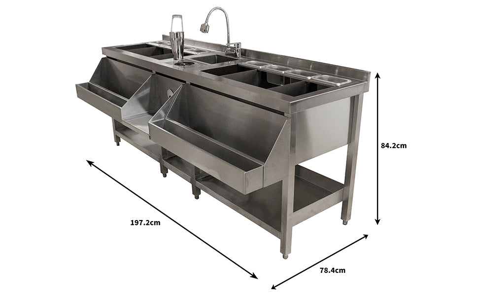 Bancone Postazione da Barman Doppia