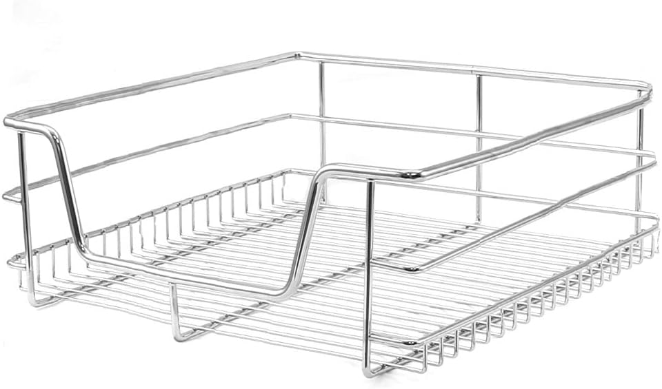 Cestelli Estraibili da Cucina in Acciaio - Mobile da 40cm - 3 Cesti