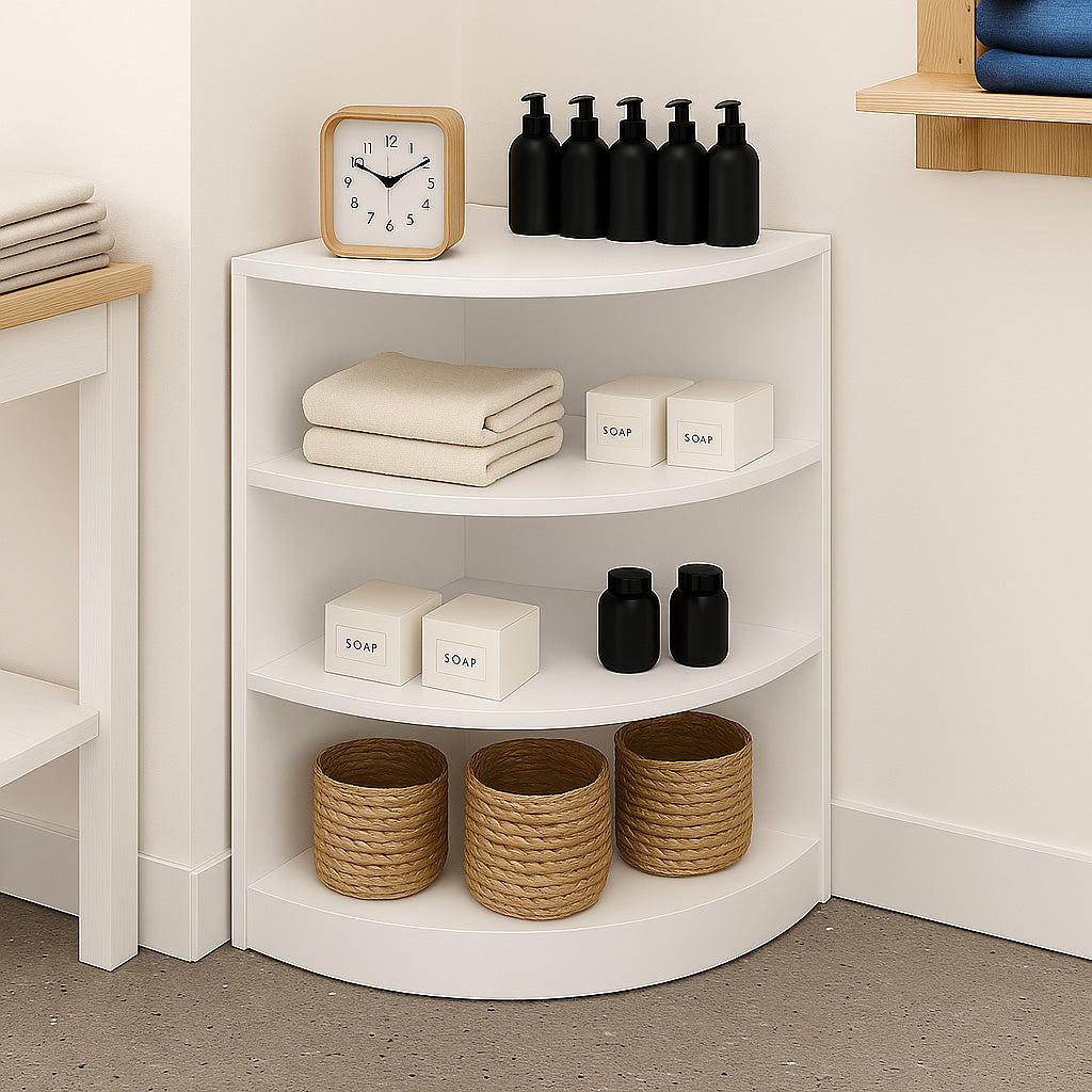 Bancone Angolare da Negozio LM60 – Bianco