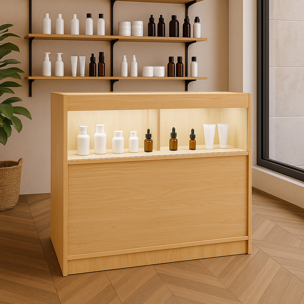 Bancone da Negozio LED B900 – Acero