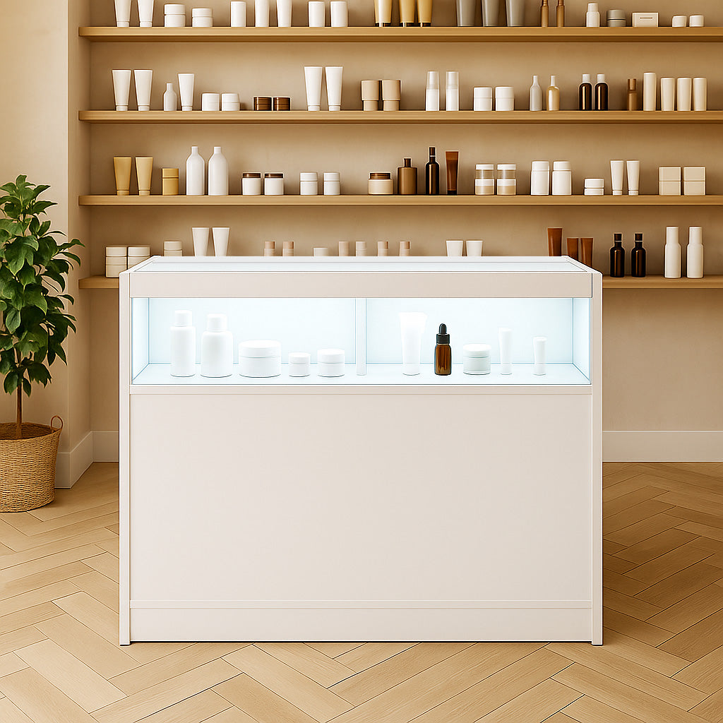 Bancone da Negozio LED B1200 – Bianco