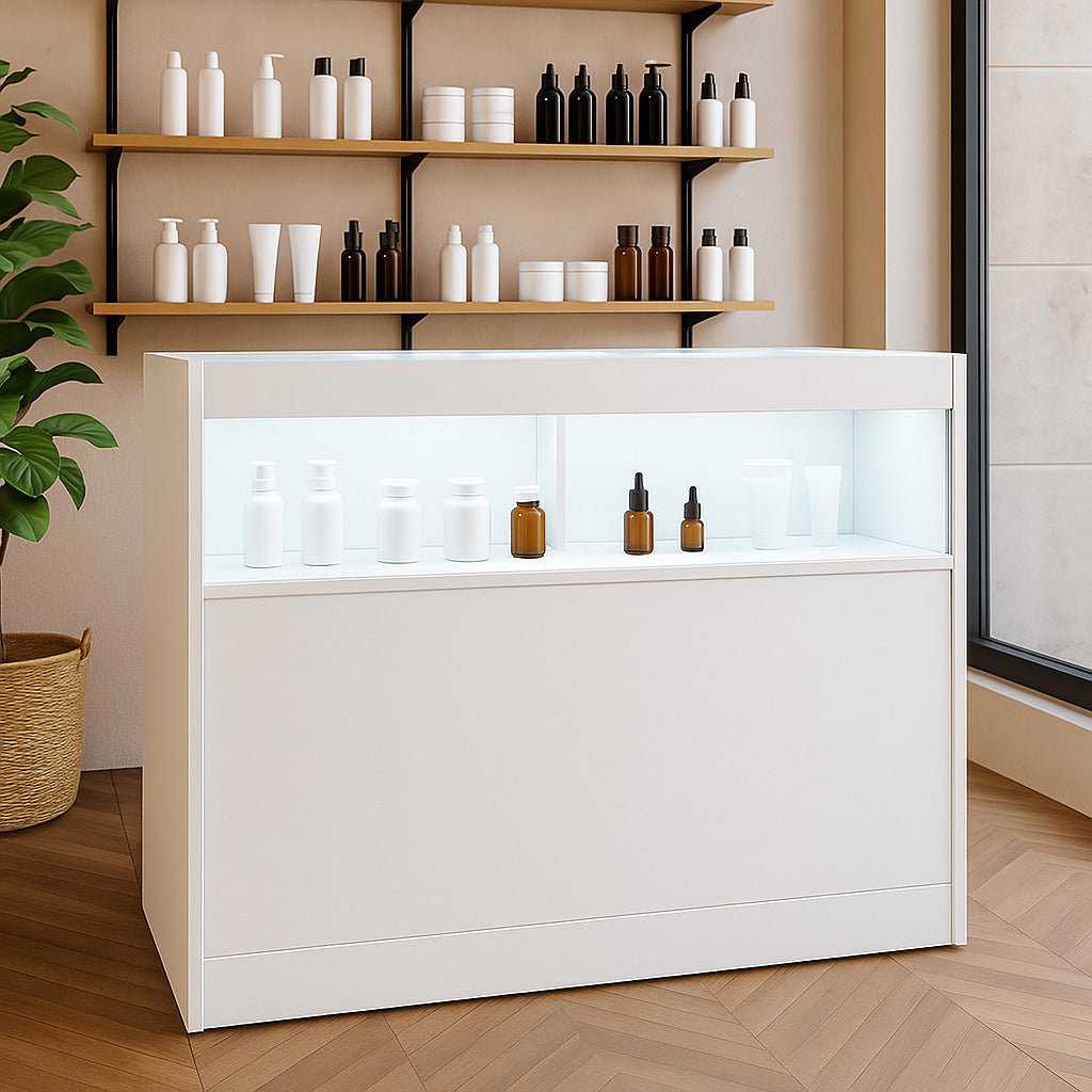 Bancone da Negozio LED B1200 – Bianco