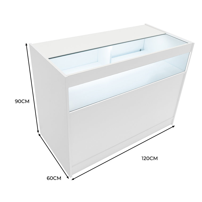 Bancone da Negozio LED B1200 – Bianco
