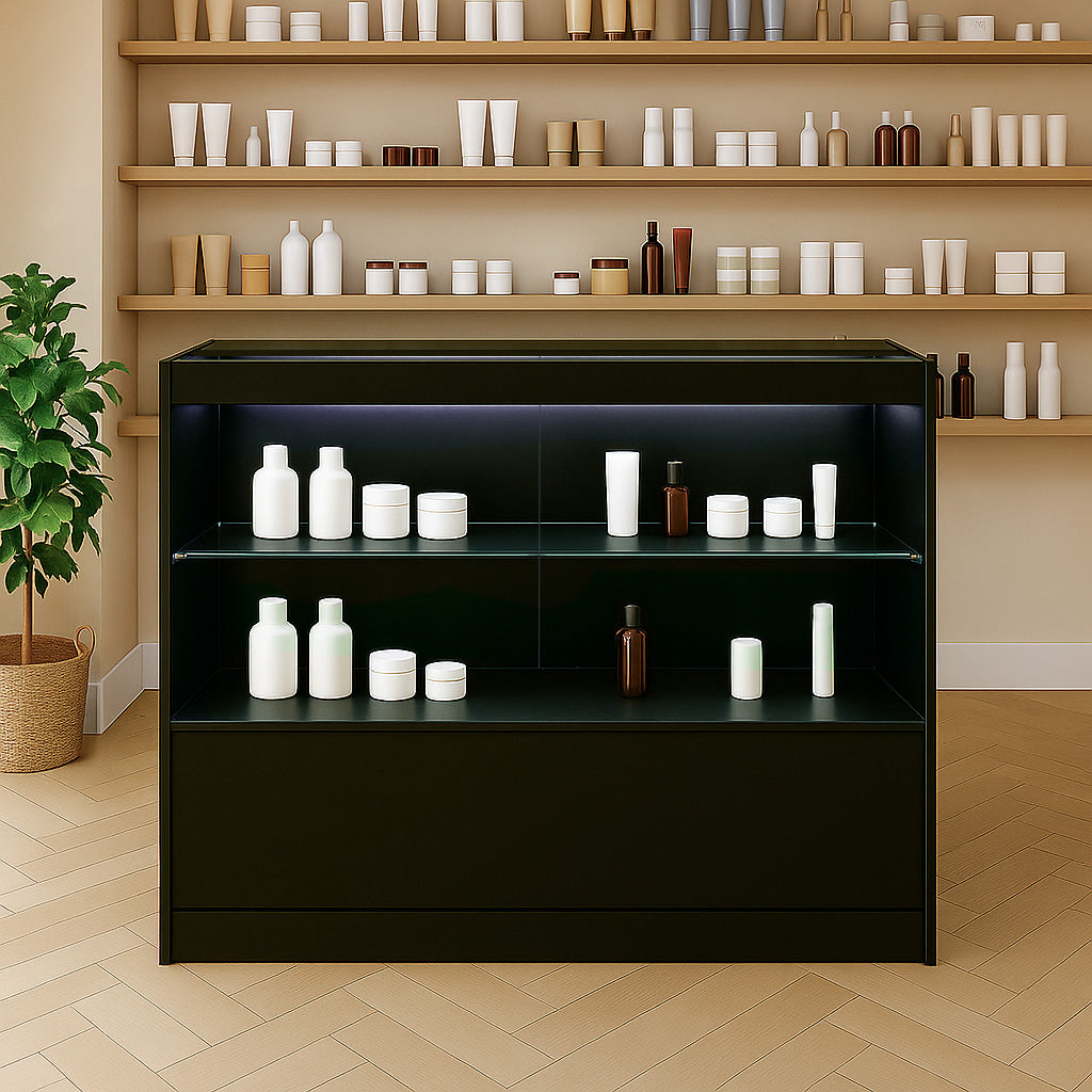 Bancone da Negozio LED C1200 – Nero