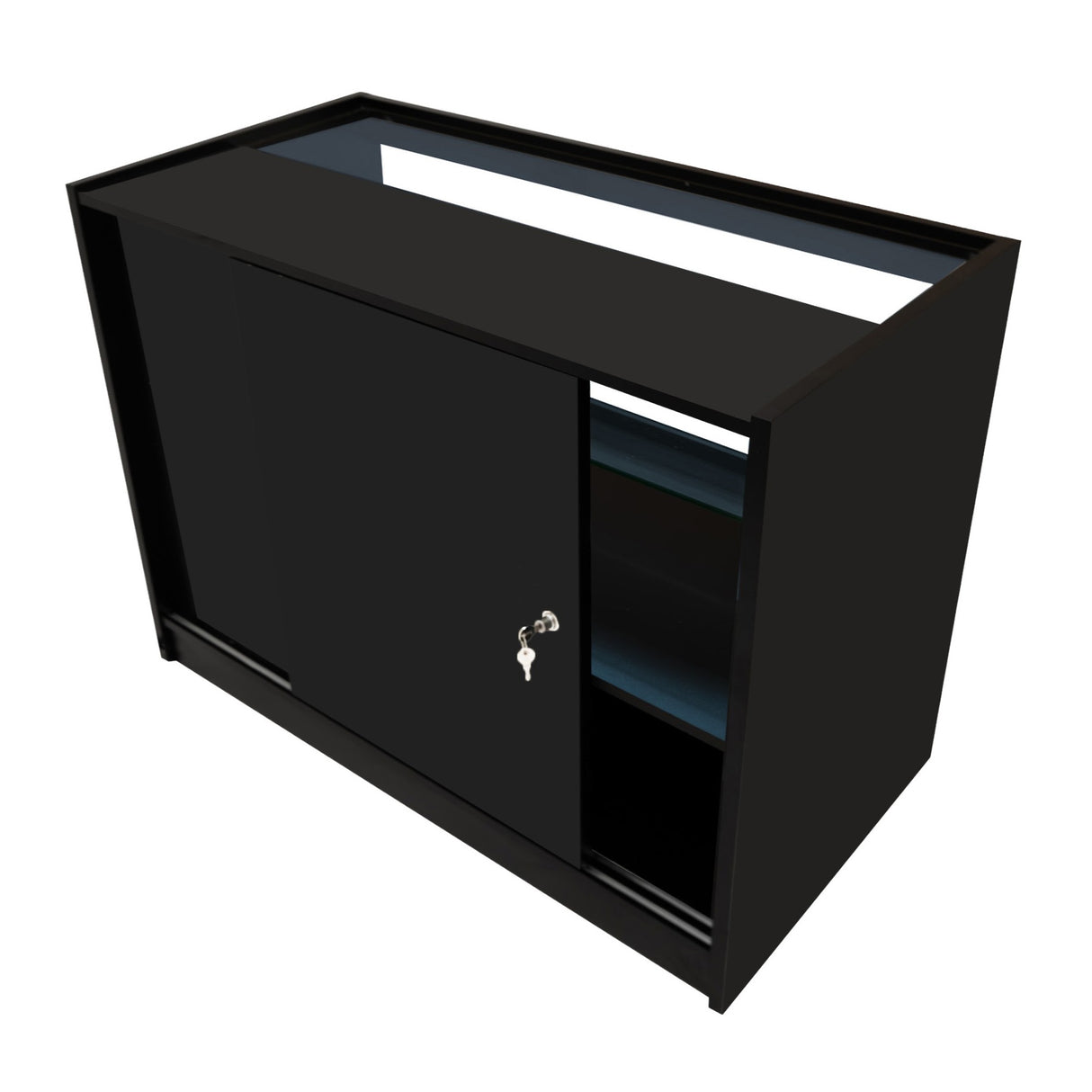 Bancone da Negozio LED C1200 – Nero