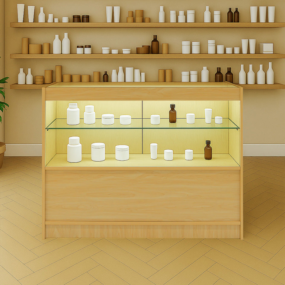 Bancone da Negozio LED C1200 – Acero