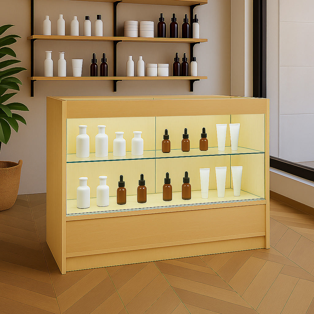 Bancone da Negozio LED C1200 – Acero