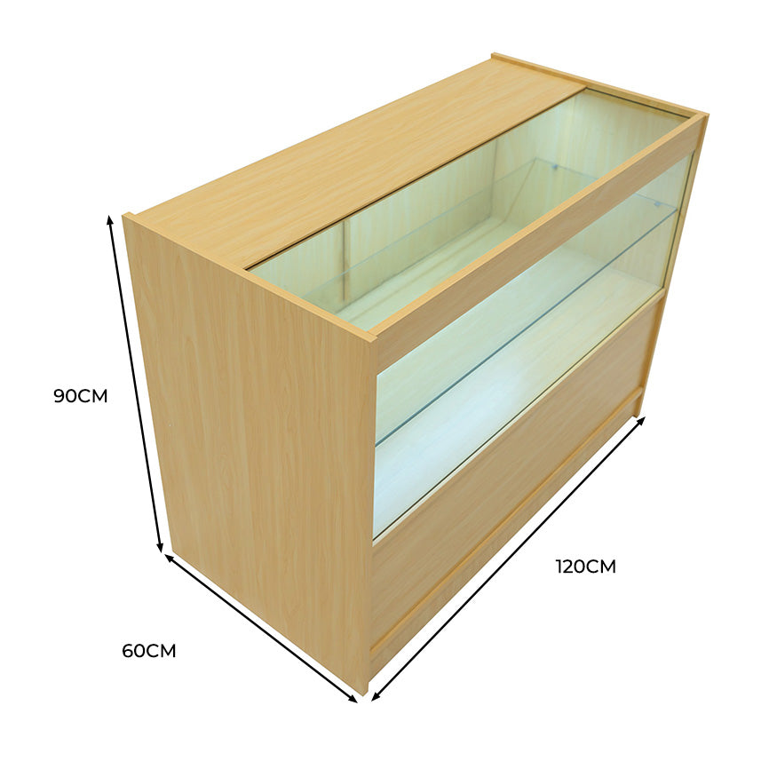 Bancone da Negozio LED C1200 – Acero