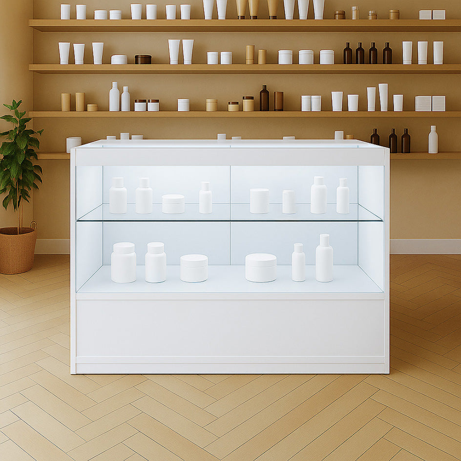 Bancone da Negozio LED C1200 – Bianco