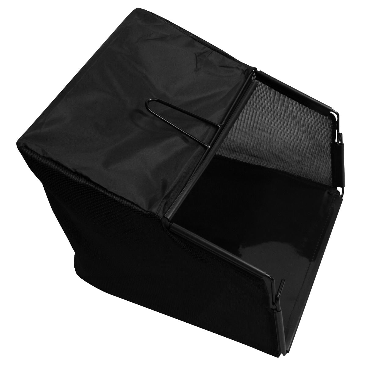 Cestino aspiratore per erba artificiale T-Mech, in nylon nero resistente, con struttura rigida e rete per una facile raccolta dei detriti