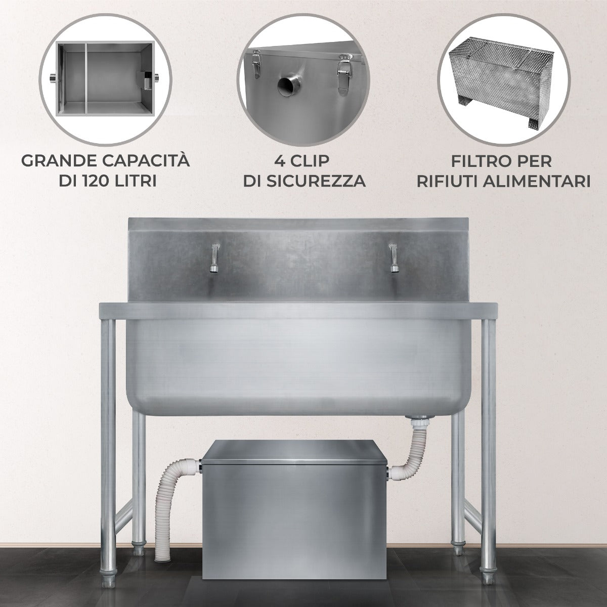 KuKoo Separatore di grassi - 120 litri