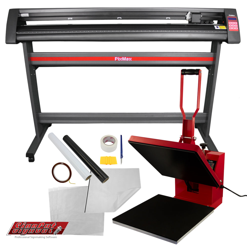 Stampa a caldo rossa 38x38 cm con taglia vinile da 135 cm, attrezzatura professionale per personalizzazione tessuti e materiali