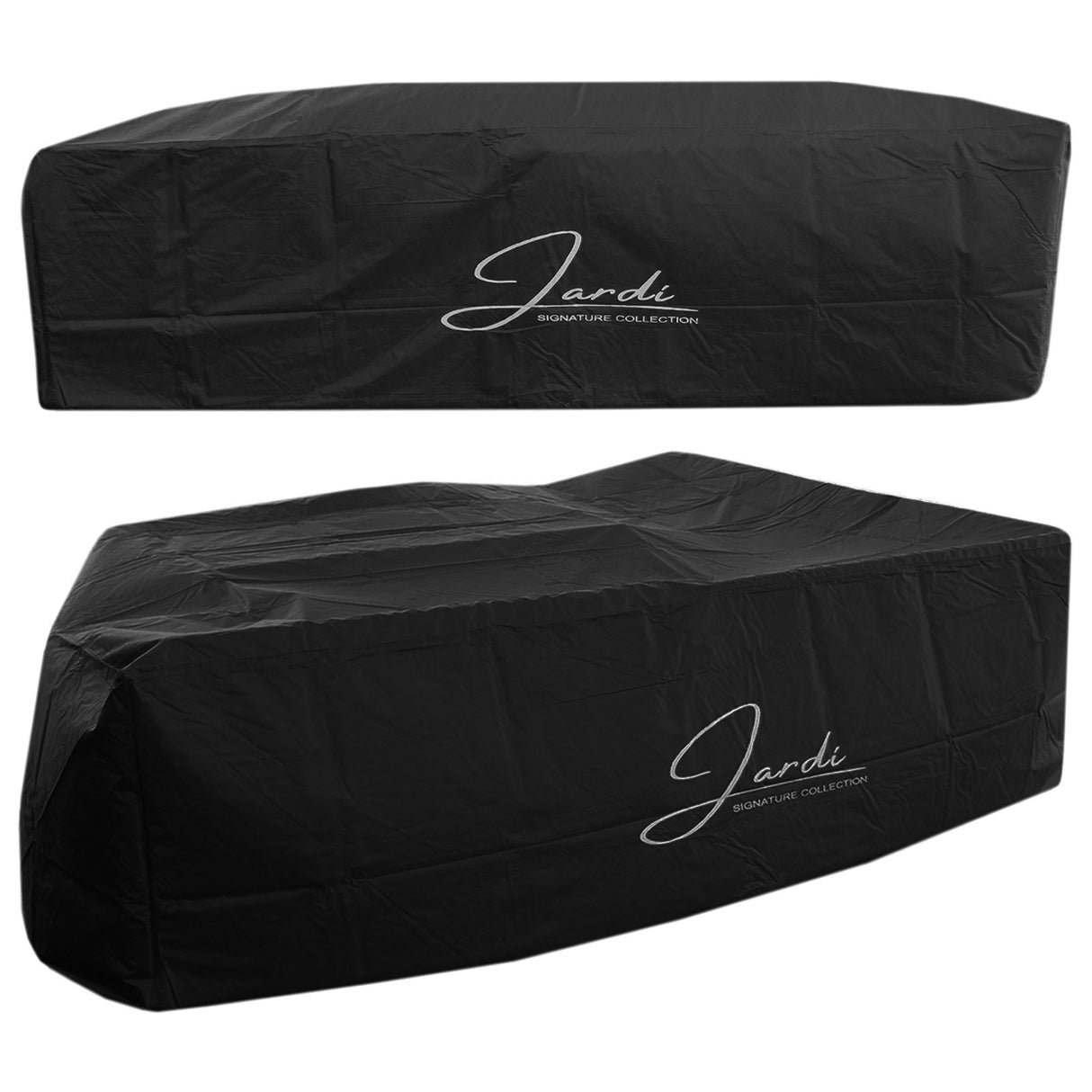 Set Salotto da Giardino in Rattan 9 Posti con Copertura Impermeabile