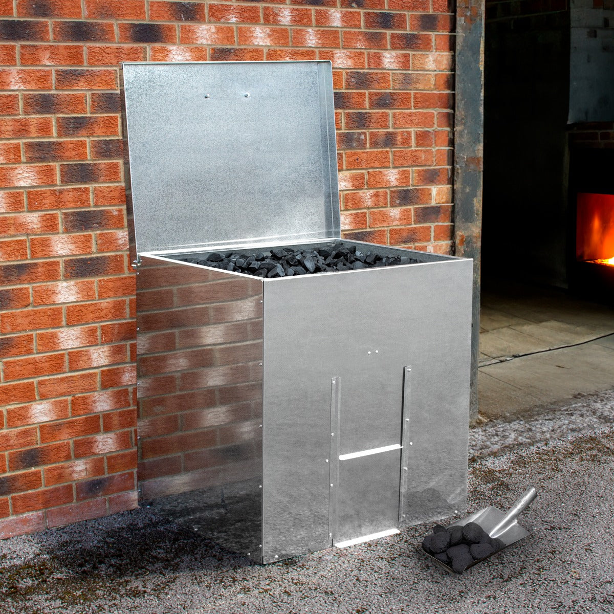 Bidone per il Carbone e Legna - 250 kg