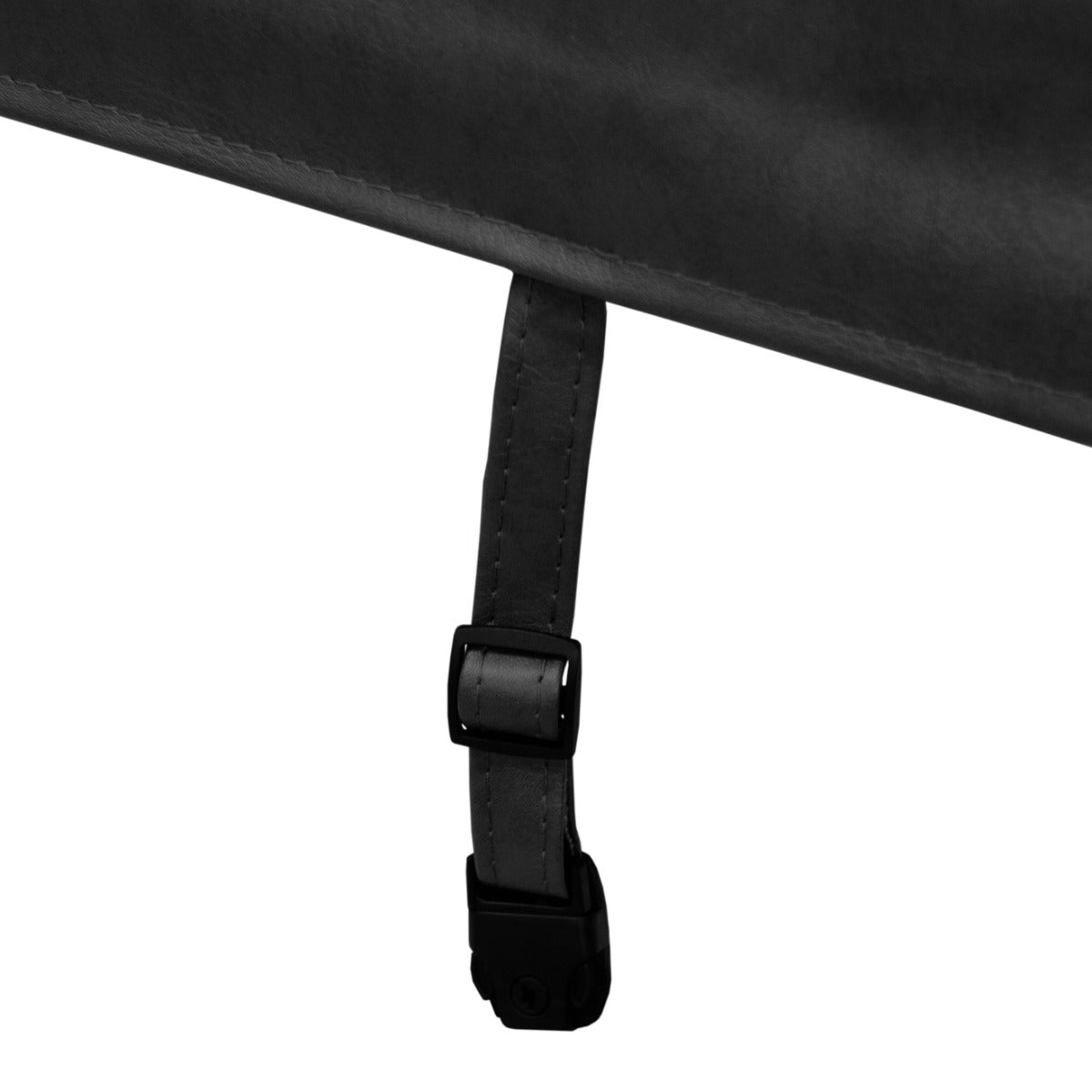 Copertura nera per vasca idromassaggio da 2.2m, realizzata in materiale resistente, con cinturino di fissaggio regolabile e texture liscia