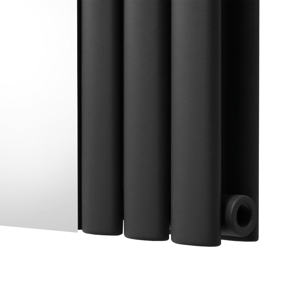 Radiatore Pannelli Ovali a Specchio - 1800 mm x 500 mm - Grigio Antracite