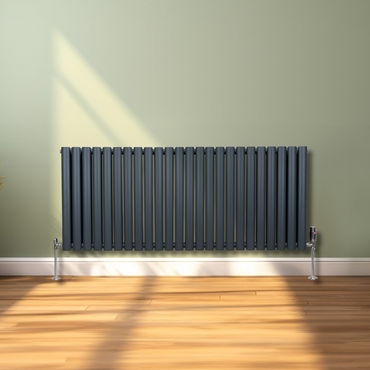 Radiatore a colonna ovale - 600 mm x 1440mm - Grigio Antracite