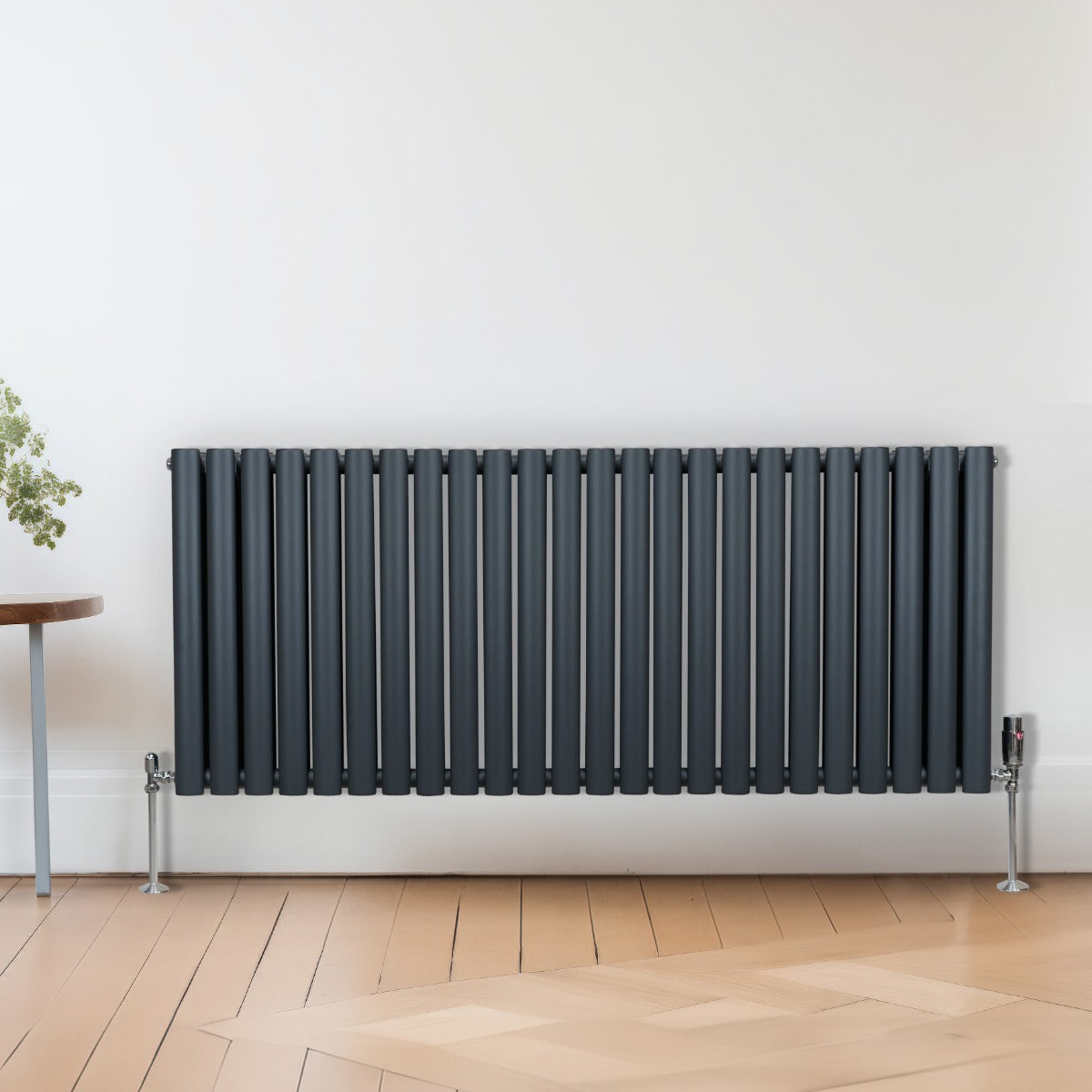 Radiatore a colonna ovale - 600 mm x 1440mm - Grigio Antracite