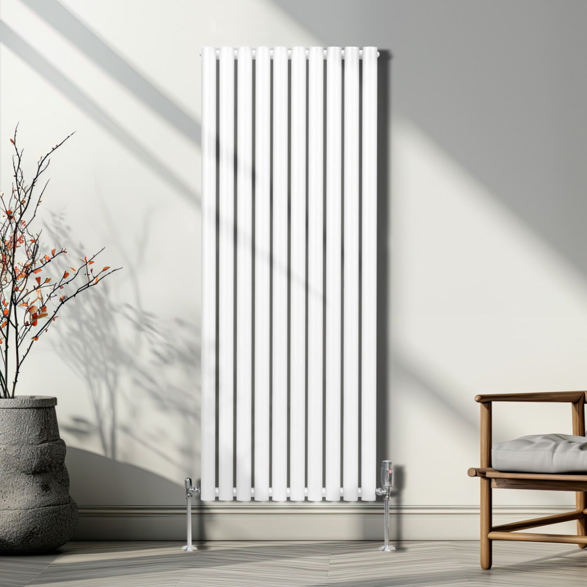 Radiatore a colonna ovale - 1600mm x 600mm - Bianco