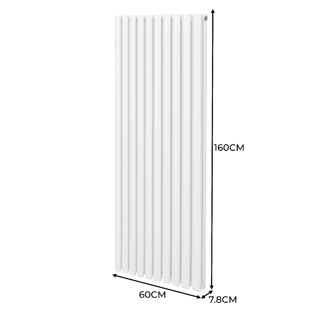 Radiatore a colonna ovale - 1600mm x 600mm - Bianco