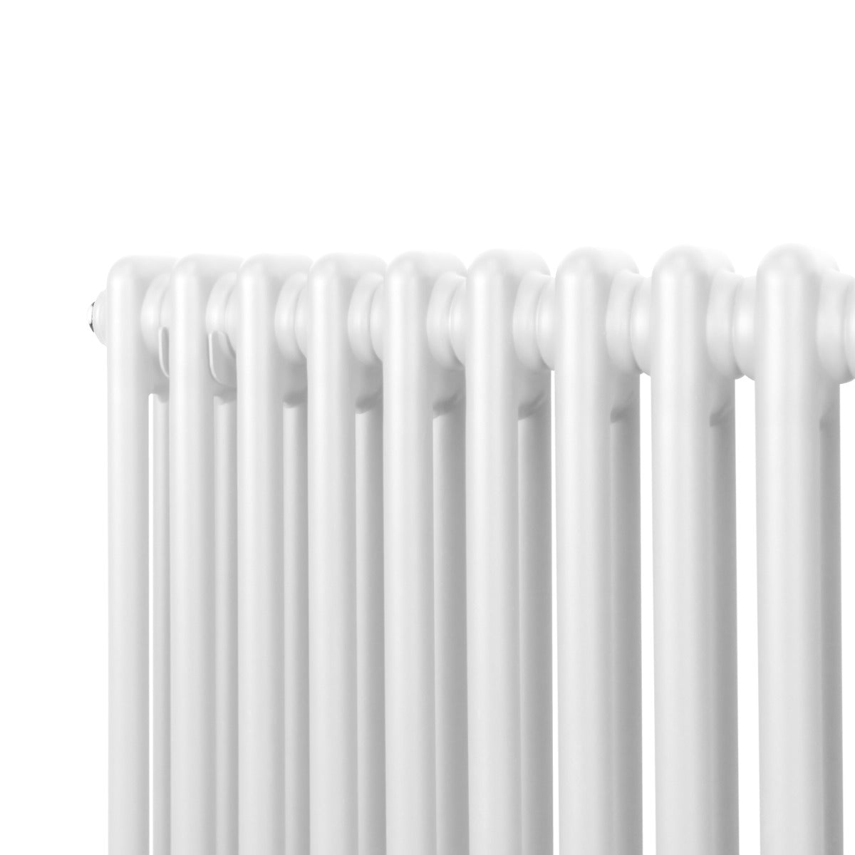 Termosifone a 2 colonne bianco, 600 x 1012mm, con finitura liscia e lucida, design elegante e moderno, ideale per riscaldare ambienti