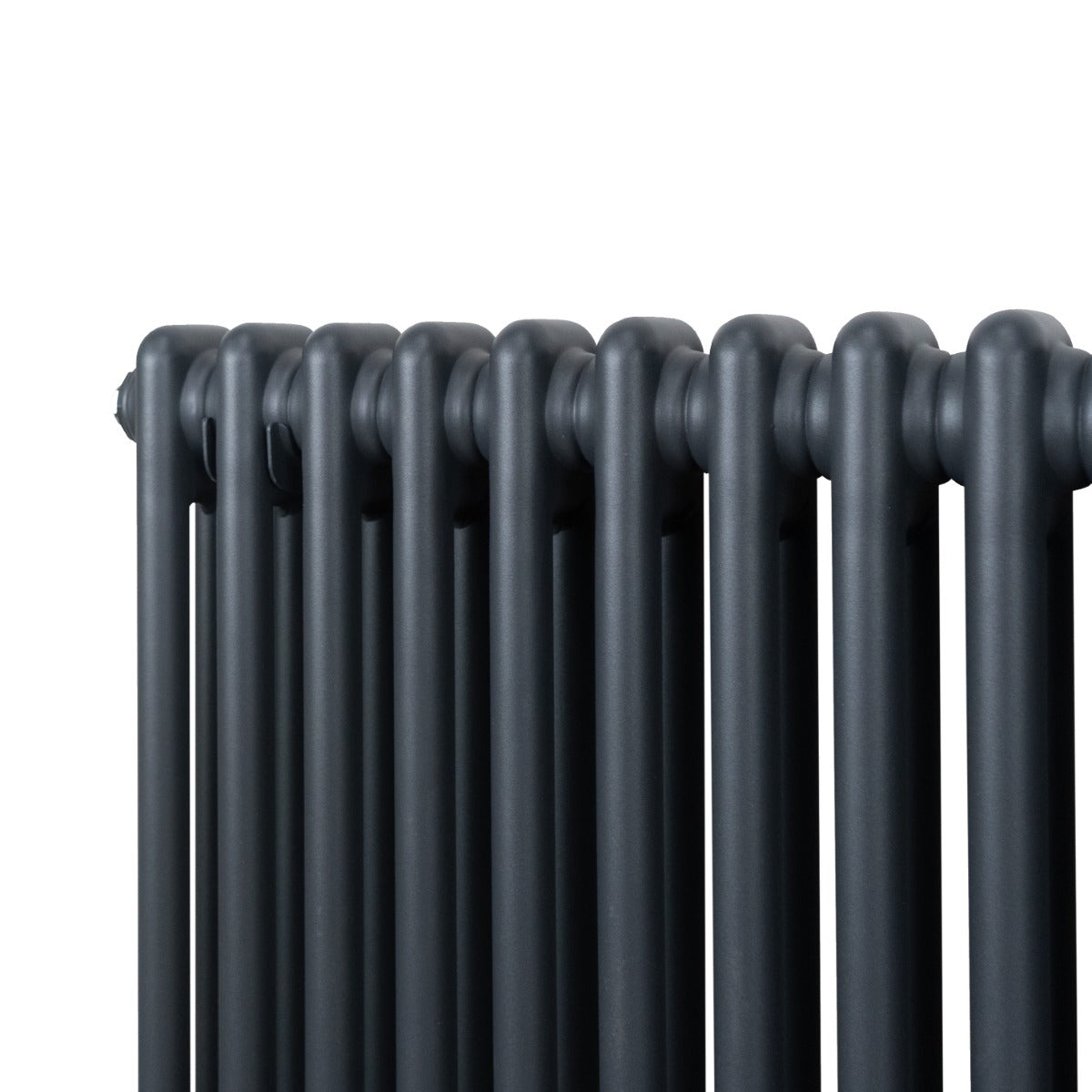 Termosifone a 2 colonne in grigio antracite, con finitura liscia e design elegante, misura 1800 x 472mm, ideale per riscaldare ambienti