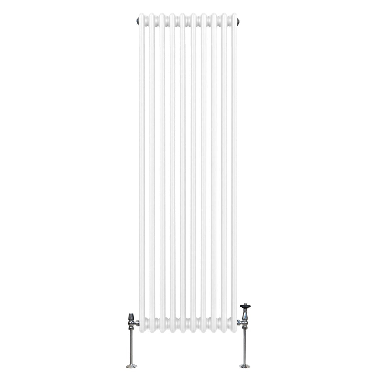 Termosifone a 3 colonne bianco, 1800 x 472mm, con superficie liscia e finitura lucida, adatto per riscaldare ambienti moderni