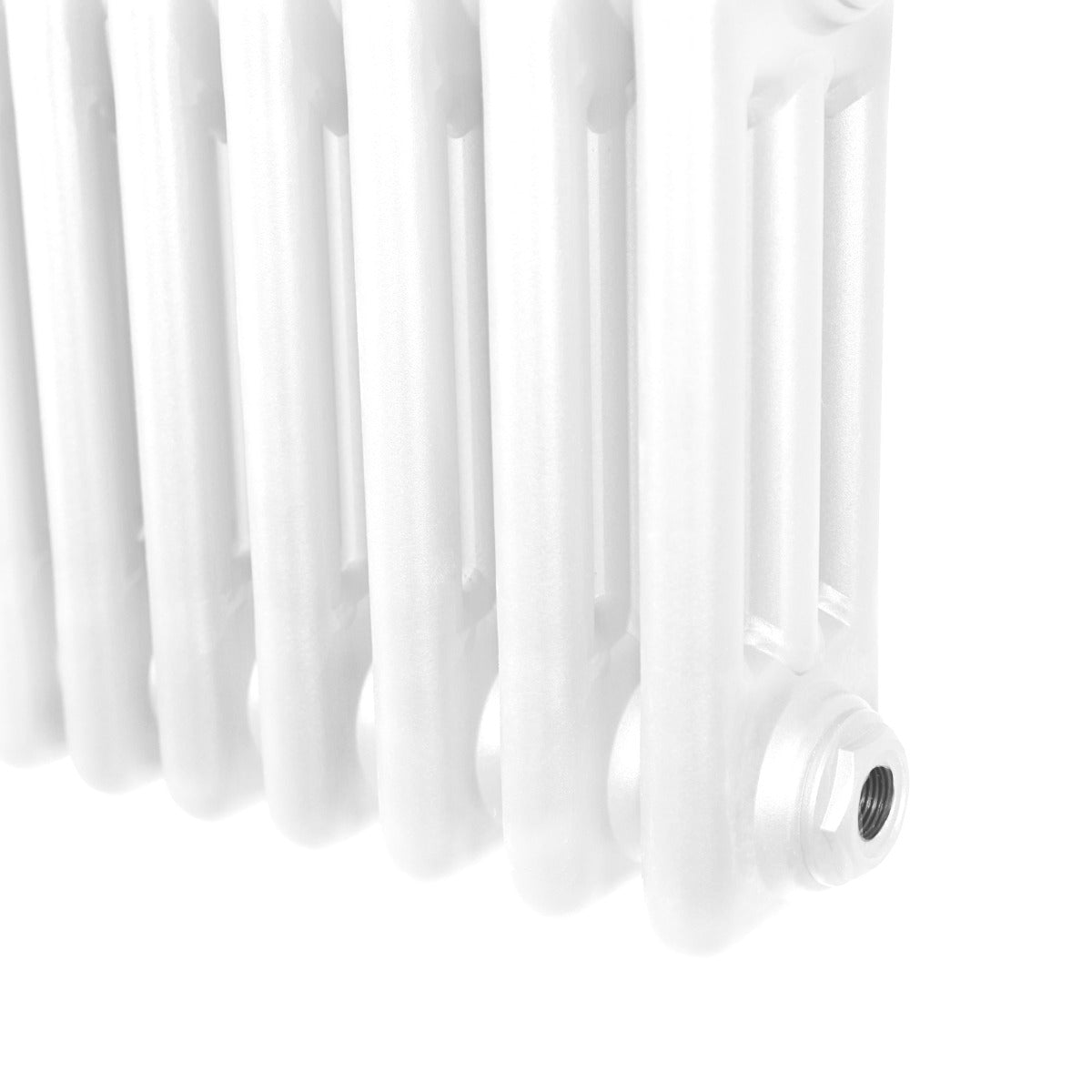 Termosifone a 3 colonne bianco, dimensioni 1800 x 562mm, con superficie liscia e finitura lucida, ideale per riscaldamento domestico