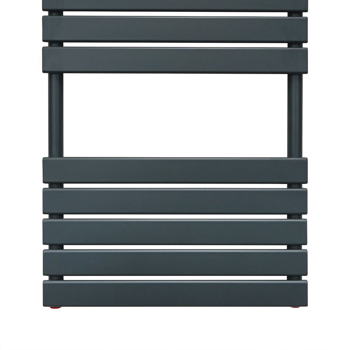 Radiatore per asciugamani a incasso, 1200mm x 450mm, in grigio antracite, con design moderno e linee pulite, superficie liscia e opaca