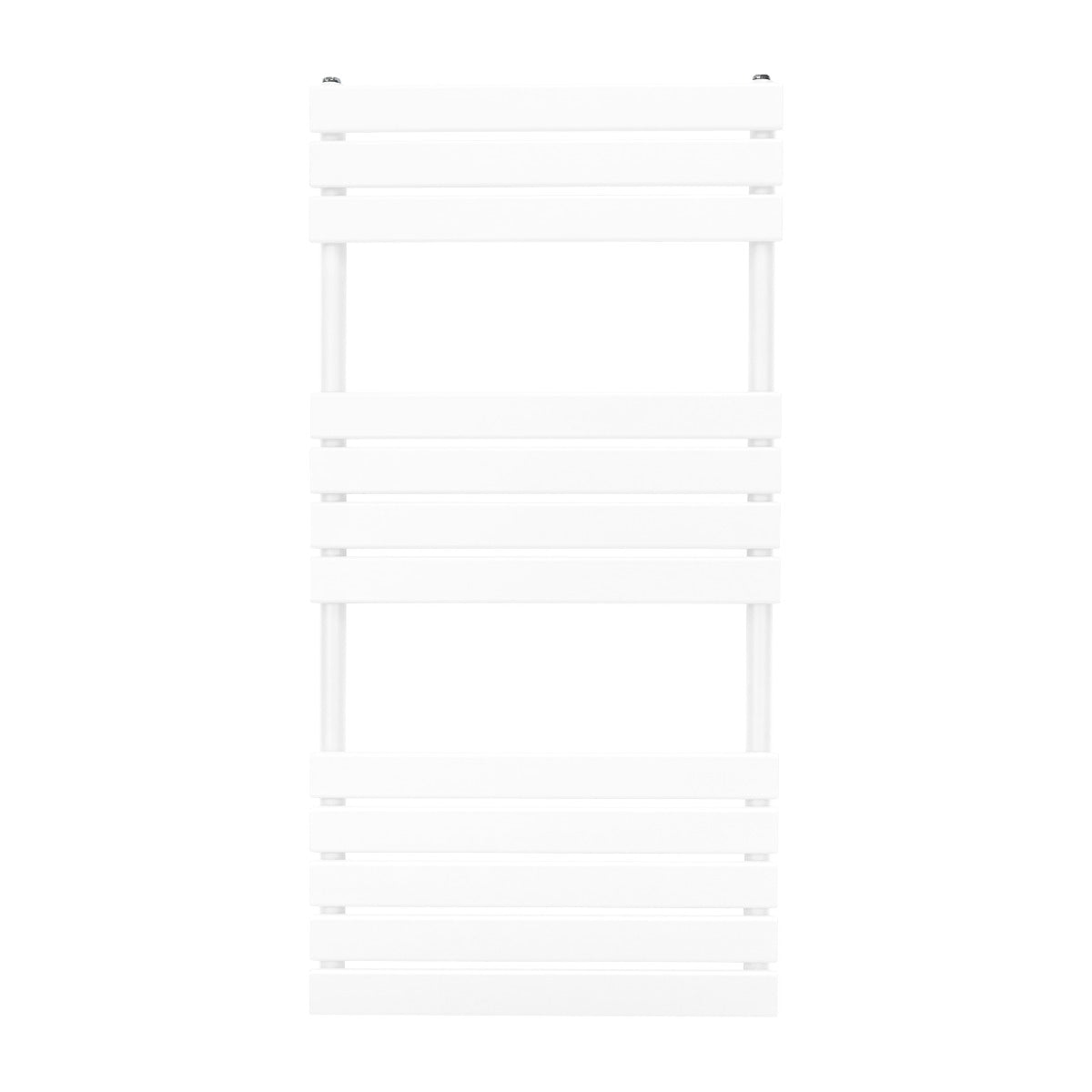 Radiatore per asciugamani a incasso bianco, design elegante e moderno, misura 1200mm x 600mm, con finitura liscia e linee pulite