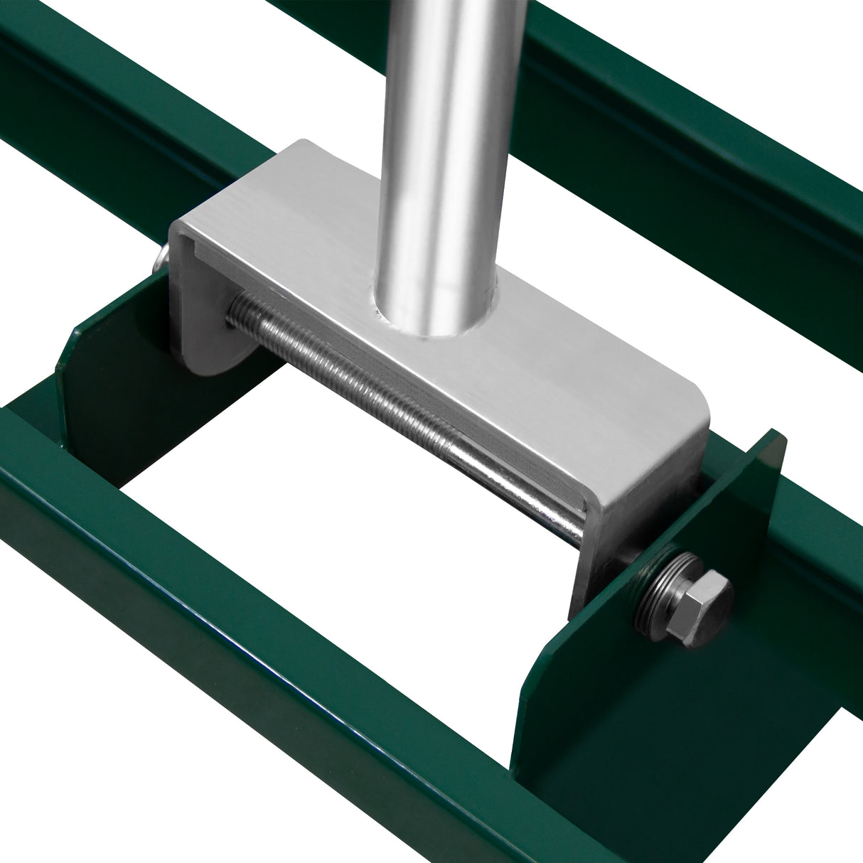 Set arieggiatore e livellatore prato da 50 cm, struttura verde in metallo, manico in alluminio, design robusto e funzionale