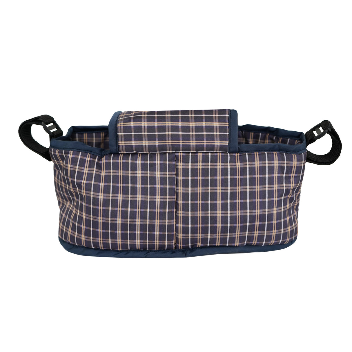 Borsa Organizer per Passeggino per Animali - Blu Tartan