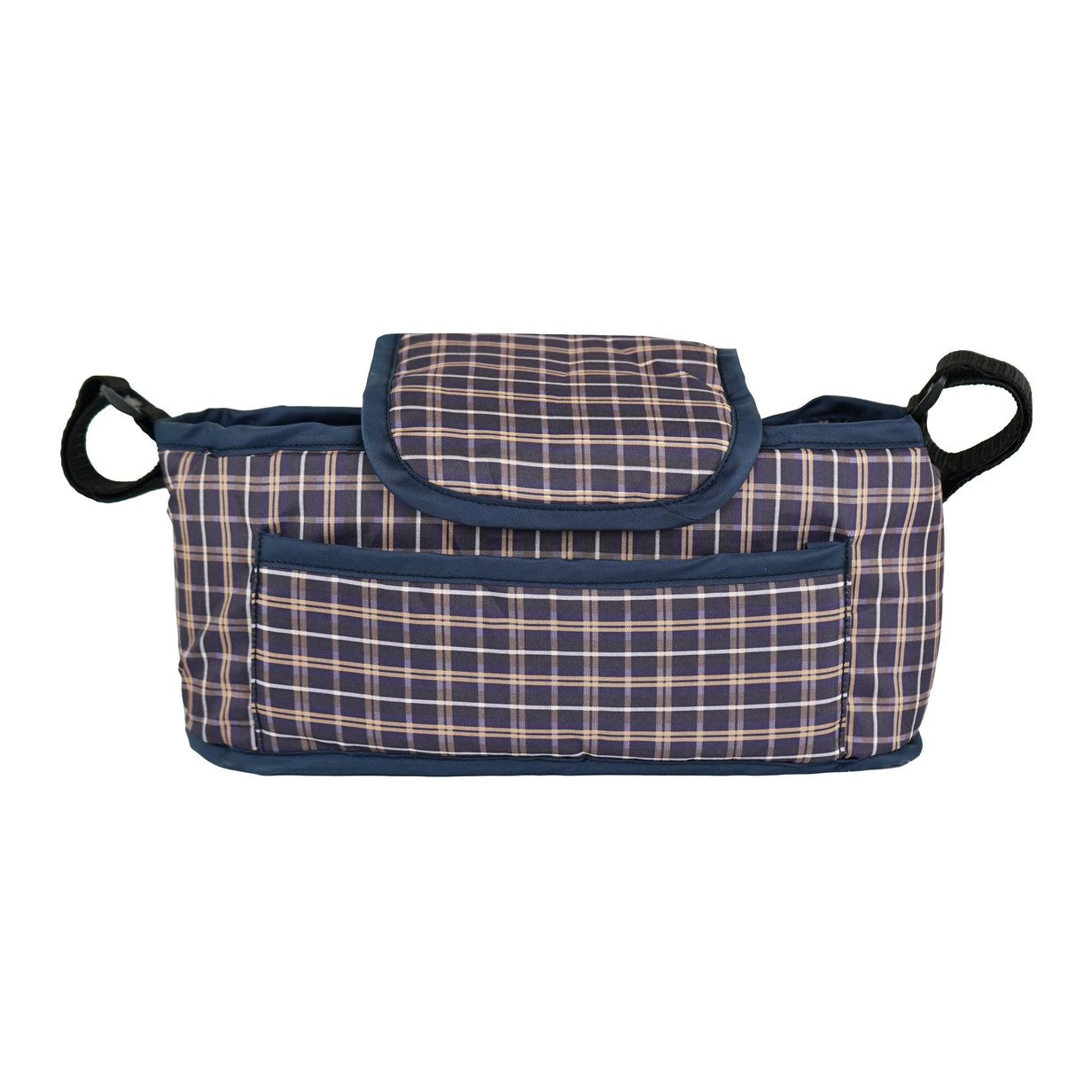 Borsa Organizer per Passeggino per Animali - Blu Tartan