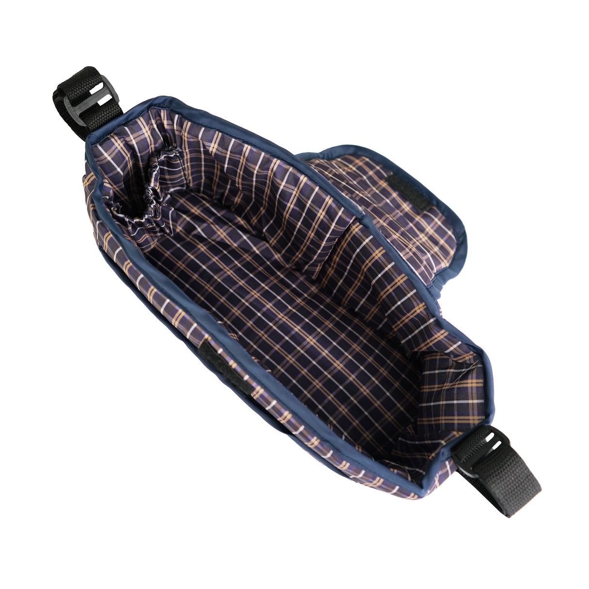 Borsa Organizer per Passeggino per Animali - Blu Tartan
