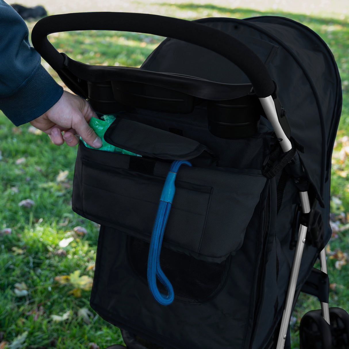 Borsa Organizer per Passeggino per Animali - Nero