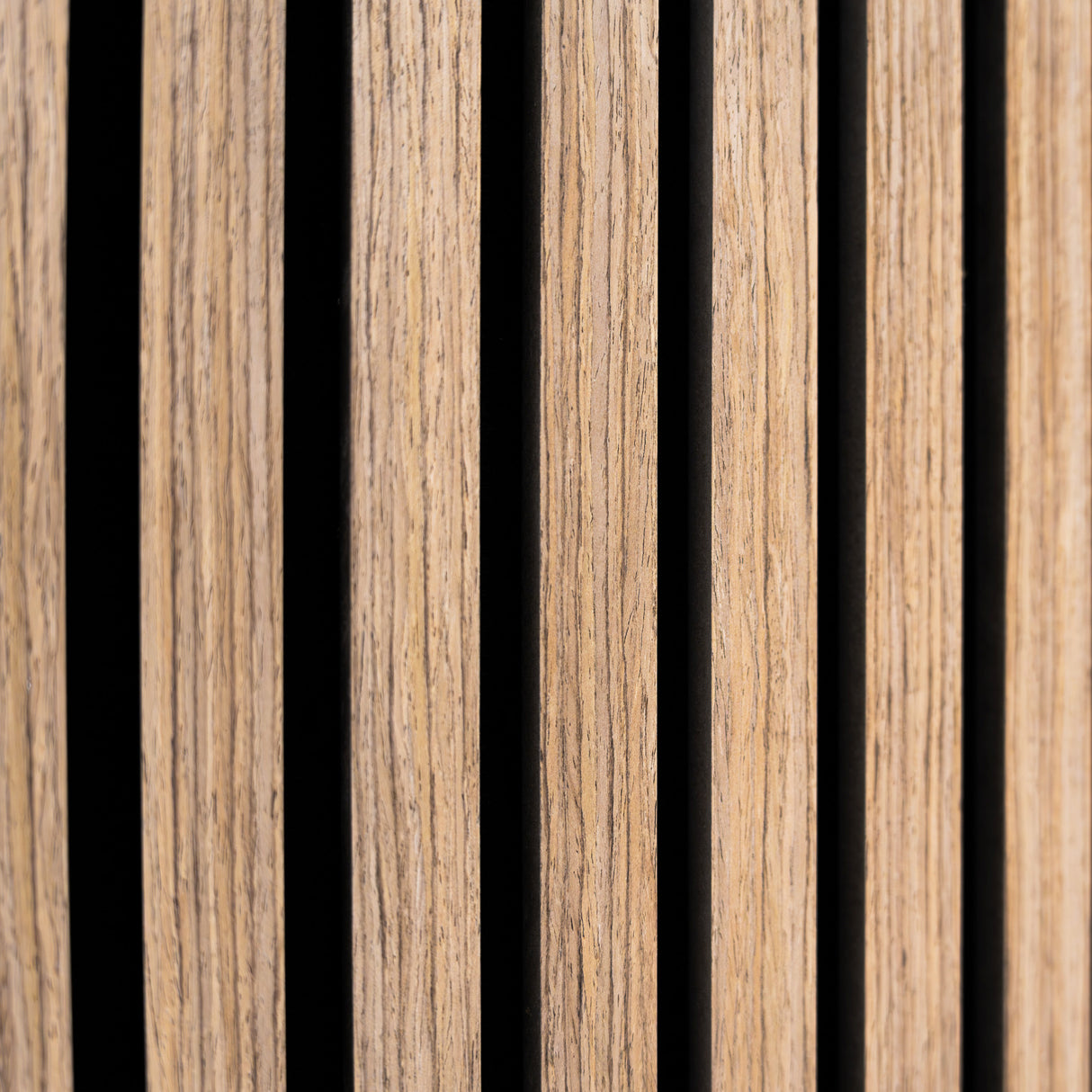 Pannello Fonoassorbente con Doghe - Noce Chiaro