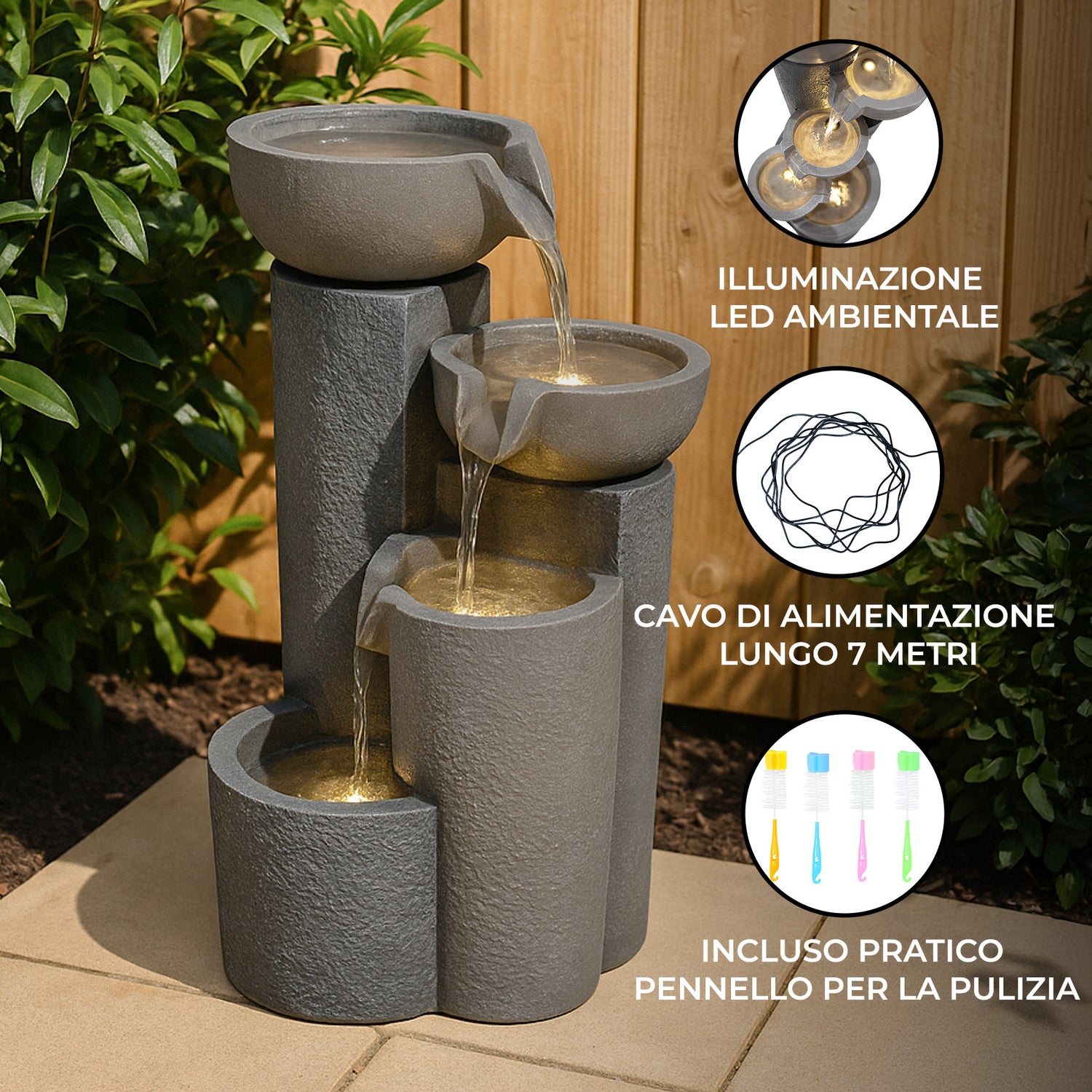 Fontana d’Acqua Elettrica – Tranquil Tiers