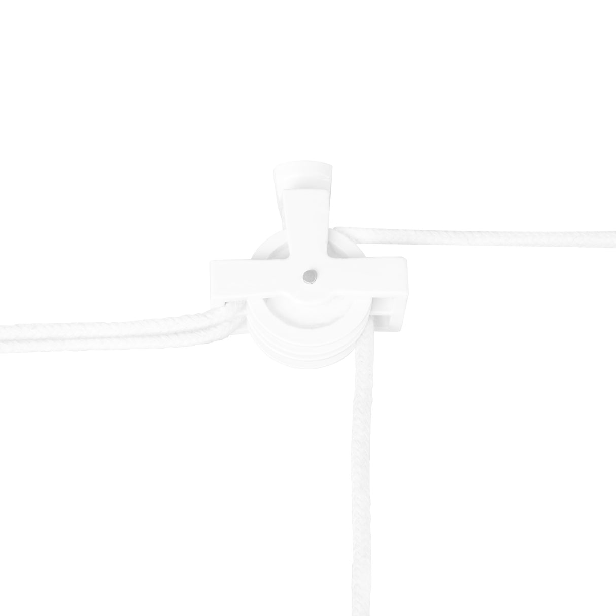Stendibiancheria a soffitto con puleggia, 6 listelli bianchi, design semplice e funzionale, ideale per spazi ridotti e asciugatura efficiente