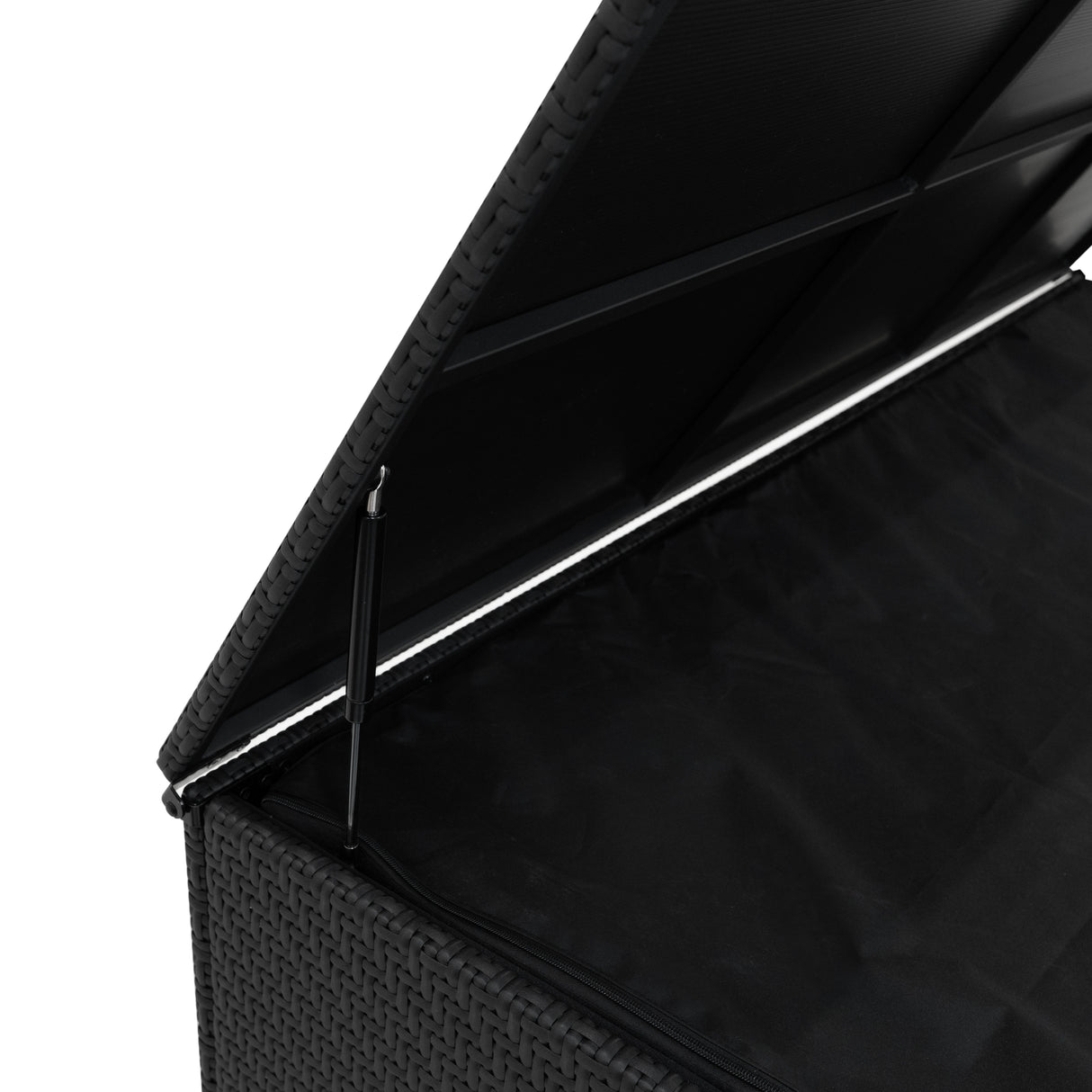 Baule in Rattan Nero 700L Per Esterno