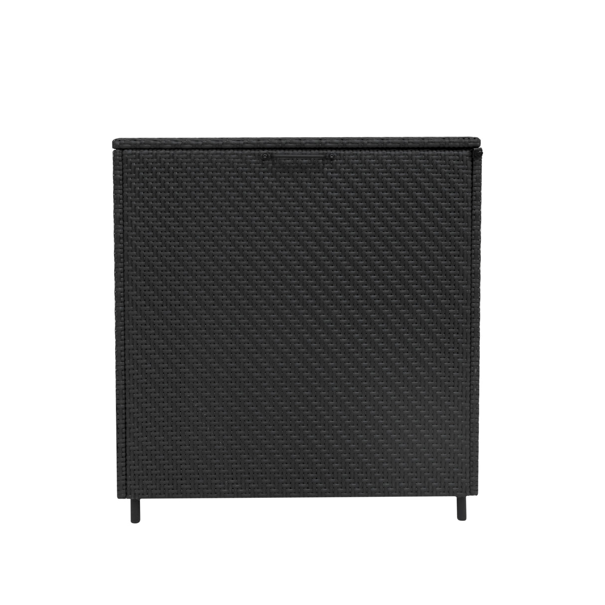Baule in Rattan Nero 700L Per Esterno