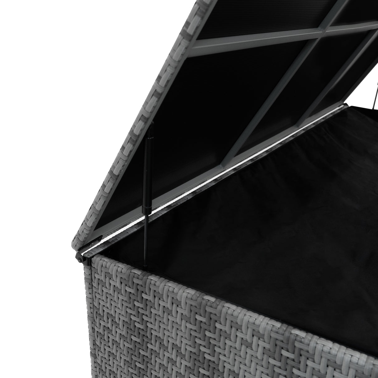 Baule in Rattan 996L per Esterno – Grigio