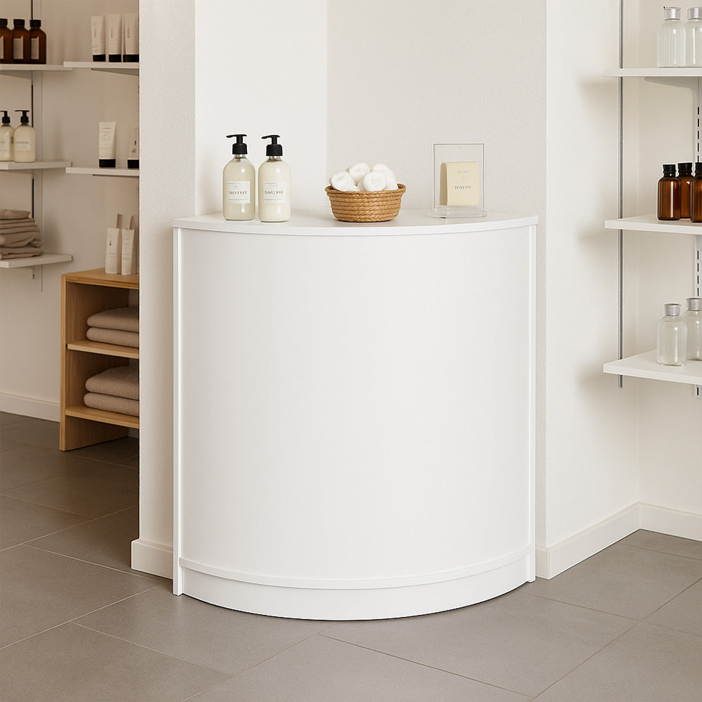Bancone Angolare da Negozio CM60 – Bianco
