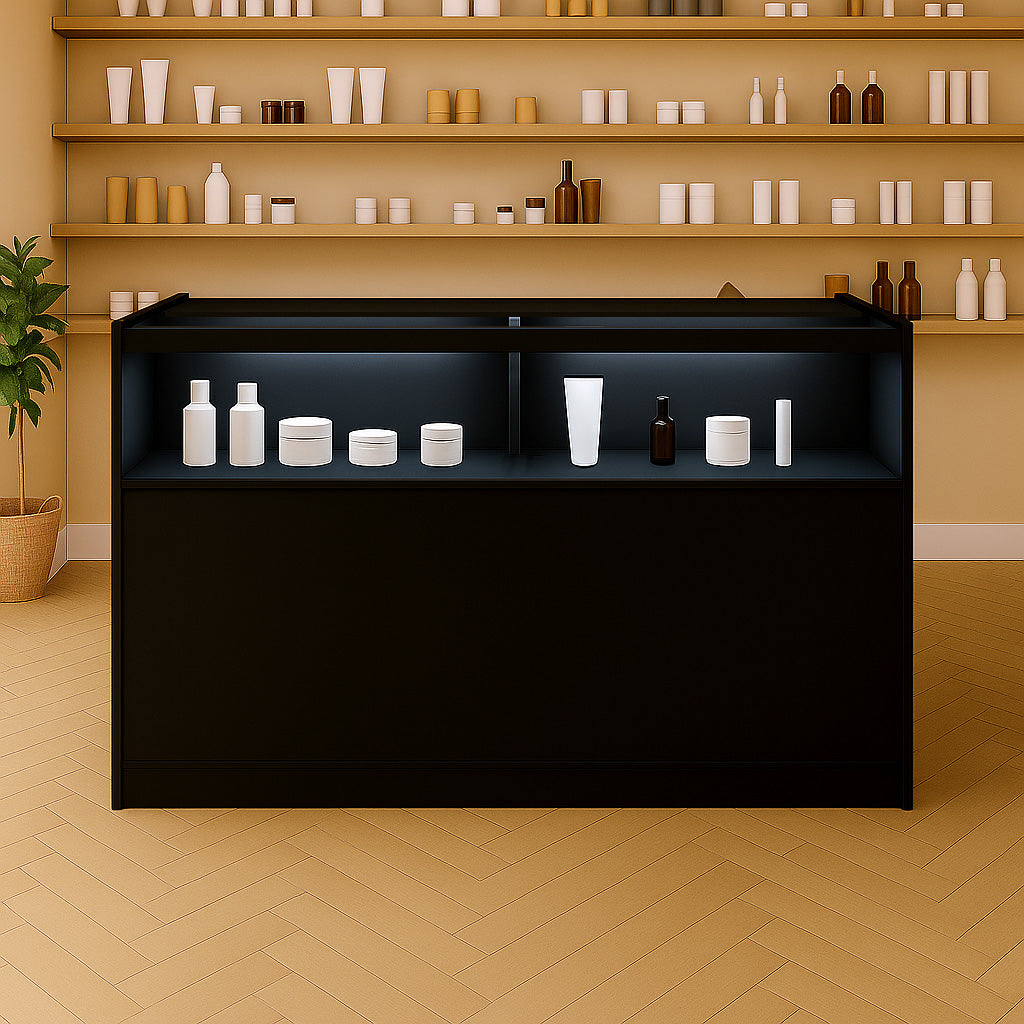 Bancone da Negozio LED B1500 – Nero