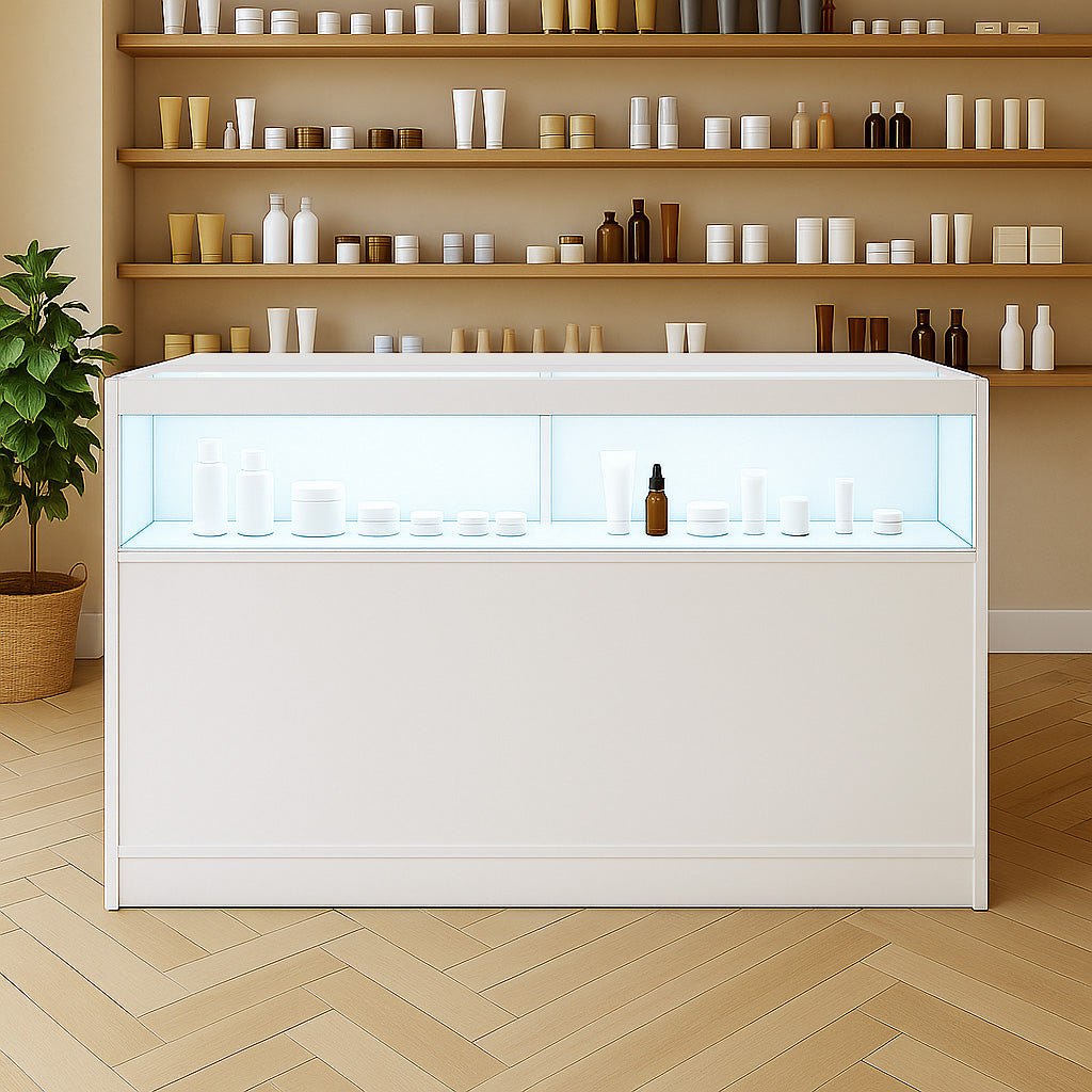 Bancone da Negozio LED B1500 – Bianco